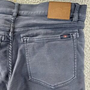 Faherty Brand Stretch Jeans Men 30 (Fit 30x27) Gray Slim Straight Organic Cotton